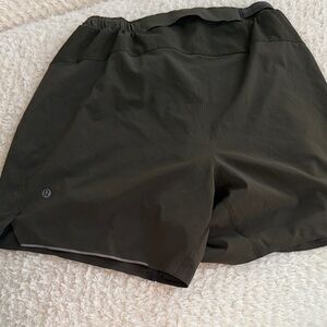 lululemon athletica Men's Dark Green Athletic Shorts